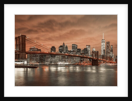 Brooklyn Bridge and Manhattan by Assaf Frank